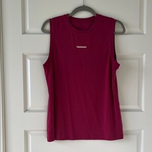 lululemon athletica Women’s Jersey Training Muscle Tank Top Long Magenta Smoke 8